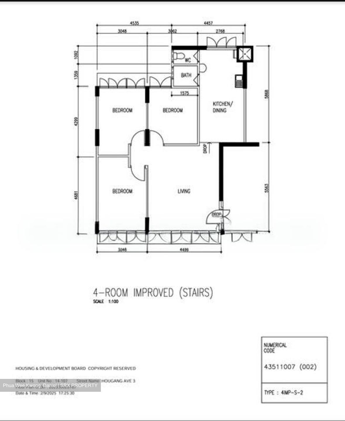 Blk 15 Hougang View (Hougang), HDB 4 Rooms #507941731